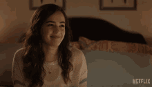 Smiling Mary Mouser GIF