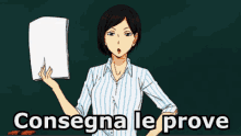 Professoressa Insegnante Maestra Prove Consegna Paura Anime GIF - Professor Teacher Test GIFs