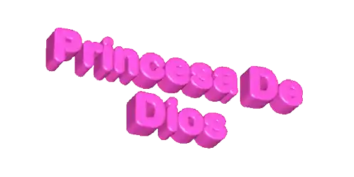 Letras Gif Transparente Princesa De Dios Sticker - Letras Gif Transparente Princesa De Dios Stickers