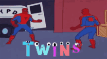 Twins Spiderman GIF - Twins Spiderman Spiderman Twins GIFs