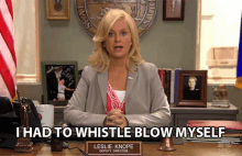 i had to whistle blow myself whistle blower telltale come forward leslie knope