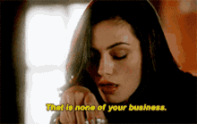 The Originals Hayley Marshall GIF - The Originals Hayley Marshall That Is None Of Your Business GIFs
