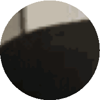 a pixelated image of a circle with a gray background
