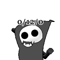 a drawing of a skull with wings and the date 01/12/2010 on top