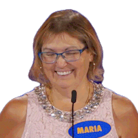 Smiling Maria Sticker - Smiling Maria Family Feud Canada Stickers