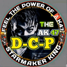 a sticker that says " feel the power of ak47 "