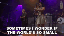 Sometimes I Wonder If The Worlds So Small Régine Chassagne GIF - Sometimes I Wonder If The Worlds So Small Régine Chassagne Arcade Fire GIFs