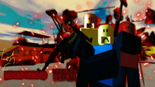 a video game called neighborhood war is being played by a group of roblox characters