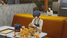 Makoto Yuki Eating GIF - Makoto Yuki Eating Burger GIFs
