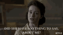 The Crown Did She Have Anything To Say About Me GIF - The Crown Did She Have Anything To Say About Me Curious GIFs