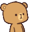 a brown teddy bear is kissing a white teddy bear on the nose .