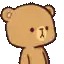 a brown teddy bear is kissing a white teddy bear on the nose .