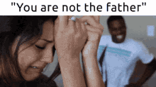 Guy Dancing Woman Crying GIF - Guy Dancing Woman Crying You Are Not The Father GIFs