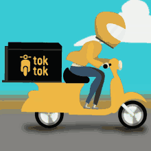 Toktok Rider GIF - Toktok Rider Delivery GIFs