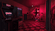 an arcade game called rays is being played
