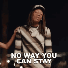 No Way You Can Stay Wiz Khalifa GIF - No Way You Can Stay Wiz Khalifa Taylor Gang GIFs