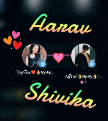 a picture of a man and a woman with the name shivaka