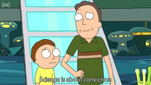 Science Is About Conviction Morty GIF - Science Is About Conviction Morty Jerry GIFs