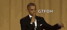 Obama Mic Drop GIF - Obama Mic Drop Gtfoh GIFs