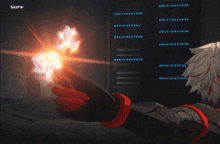 a screenshot of a video game that says skip on the bottom right
