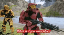 Rvb Red Vs Blue GIF - Rvb Red Vs Blue What Do You Want GIFs