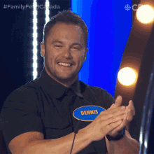 Clapping Dennis GIF - Clapping Dennis Family Feud Canada GIFs