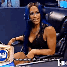 Sasha Banks Smack Down Womens Champion GIF - Sasha Banks Smack Down Womens Champion You Damn Right GIFs