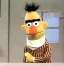 Bert Sesame Street GIF - Bert Sesame Street Man Fainting GIFs