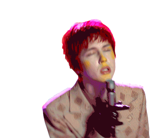 Singing Troye Sivan Sticker