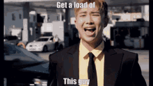 Rm Bts Get A Load Of This Guy GIF - Rm Bts Get A Load Of This Guy James Corden GIFs
