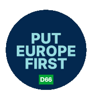 D66 Europa Sticker