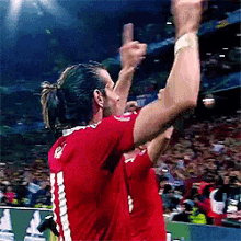 gareth bale number one cheering happy