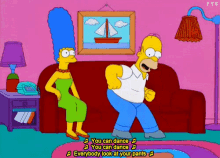 Simpsons Safety Dance GIF - Simpsons Homer Marge GIFs
