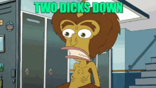 big mouth dick thumbs down two dicks down