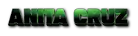the name anita cruz is written in green letters