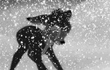 Snowing On Bambi GIF - Snow Snowing Bambi GIFs