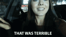 That Was Terrible Ava Allan GIF - That Was Terrible Ava Allan That Sucked GIFs