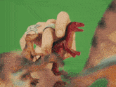 a close up of a person 's face with a green background