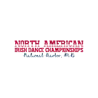 a logo for the north american irish dance championships national harbor