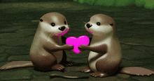 Otters Hearts GIF - Otters Hearts Love GIFs