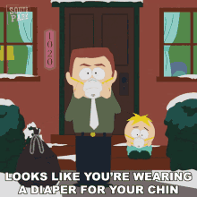 Looks Like Youre Wearing A Diaper For Your Chin South Park GIF - Looks Like Youre Wearing A Diaper For Your Chin South Park Pandemic Special GIFs