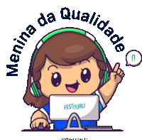 Festquali Meninna Da Qualidade Sticker - Festquali Meninna Da Qualidade Qualidade Stickers