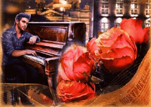 Rose Piano GIF - Rose Piano Guy GIFs