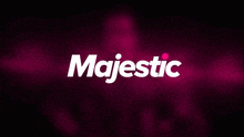 the majestic logo is displayed on a dark purple background