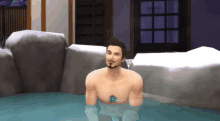 Avengers Sims Tony Stark GIF - Avengers Sims Tony Stark Hot Tub GIFs