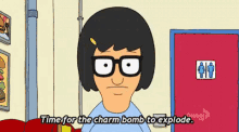 Bobs Burgers Tina Belcher GIF - Bobs Burgers Tina Belcher Time For The Charm Bomb To Explode GIFs