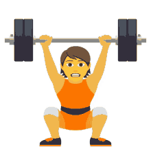 weightlifting activity joypixels weightlifter lifting weights