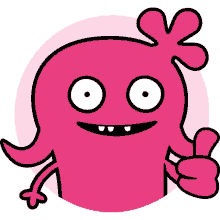ugly dolls thumbs up smiling good great