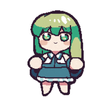 Touhou Sanae Kochiya GIF - Touhou Sanae Kochiya Thumbs Up GIFs
