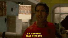 You Need To Calm Down Im Awesome GIF - You Need To Calm Down Im Awesome Deal With It GIFs